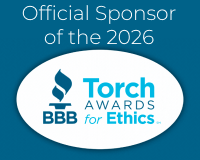 Official Sponsor of the 2026 BBB Torch Awards for Ethics